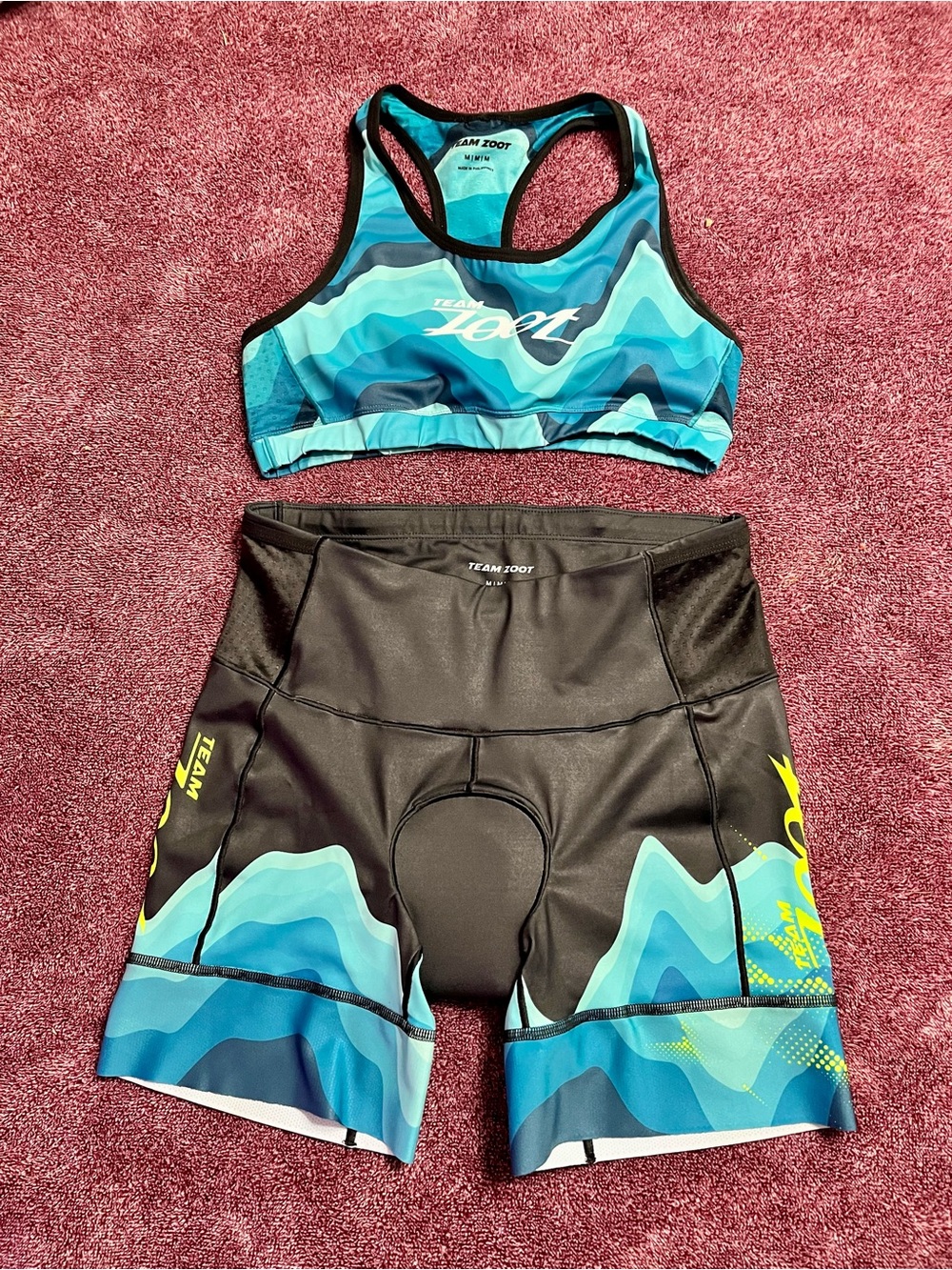 Team Zoot Women’s 2-Piece Triathlon Kit -Size Medium
